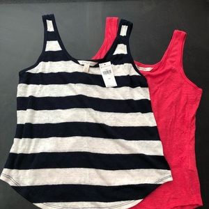 2 New Banana Republic Linen Tank Tops